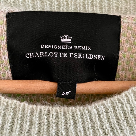 Designers Remix by Charlotte Eskildsen mohair-mix plaid sweater - Picture 2 of 5